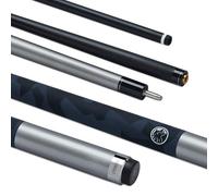 POWERGLIDE Emanate - Bastone per Stecca da Biliardo, in Fibra di Carbonio e Fibra di Vetro, Impugnatura Ultra Liscia e Lucida, 147,3 cm, Punta da 13 mm