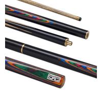 POWERGLIDE ExiOS, Stecca da Biliardo o Biliardo in Frassino, snodato a 3/4, Manico in Frassino, Testa impiombata a Mano, 540 g, Dimensioni 145 cm, Punta 9,5 mm, Multicolore