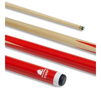POWERGLIDE Original 1 Piece Snooker Cue, Stecca da Biliardo Gioventù Unisex, Rosso, Junior Length 36"