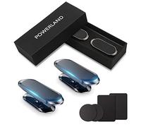 powerland Supporto magnetico per telefono auto, porta telefono auto, con magnete, rotazione a 360°, attacco per smartphone, magneti forti, compatibile con iPhone/Samsung Galaxy(2 pezzi)