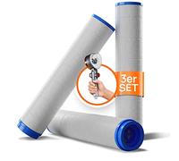 POWERLAP Filtro per soffione Doccia Filtro in Cotone PP 2 in 1 per Acqua purificata e più Morbida | Funzione Powerwash per Una Doccia Sana, priva di calcare e Cloro e a Risparmio d'Acqua