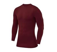 PowerLayer Maglia da Bambino a Manica Lunga Girocollo a Compressione - Cabernet, 8-10 Anni