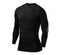 PowerLayer Maglia da Uomo a Manica Lunga Girocollo a Compressione - Nero, XS