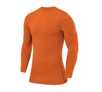 PowerLayer Maglia da Uomo e Bambino a Manica Lunga Girocollo a Compressione - Arancia, L