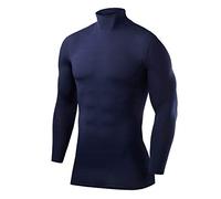 PowerLayer - Maglia termica a compressione, girocollo, a maniche lunghe, da uomo o ragazzo, Ragazzo bambini Uomo unisex, Bleu Marine
