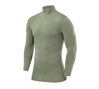 PowerLayer Maglia Termica Bambino a Manica Lunga - Maglia Compressione Uomo per Calcio e Sport - Strato Base a Maniche Lunghe - per Allenamento Corsa e Ciclismo - Verde Chiaro, 8-10 Anni