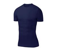 PowerLayer - Maglietta di Compressione a Maniche Corte Base Layer - Termica - Dimensioni Uomo - Blu Scuro, XXL