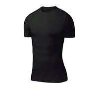 PowerLayer - Maglietta di Compressione a Maniche Corte Base Layer - Termica - Dimensioni Uomo - Nero, XL