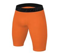 PowerLayer Under Gear da Uomo e Bambino Compresso Base Layer Pantaloncino Termico - Arancia, 10-12 Anni