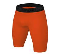 PowerLayer Under Gear da Uomo e Bambino Compresso Base Layer Pantaloncino Termico - Arancia, L