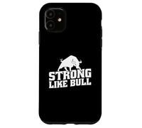 Powerlifting Bodybuilder Esercizio di allenamento forte come un toro Custodia per iPhone 11