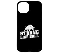 Powerlifting Bodybuilder Esercizio di allenamento forte come un toro Custodia per iPhone 15 Plus