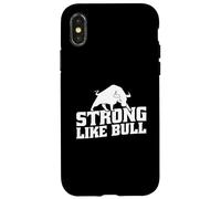 Powerlifting Bodybuilder Esercizio di allenamento forte come un toro Custodia per iPhone X/XS