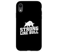 Powerlifting Bodybuilder Esercizio di allenamento forte come un toro Custodia per iPhone XR
