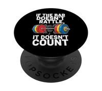 Powerlifting Gym Humor Heavy Barbell Weightlifting PopSockets PopGrip Adesivo