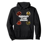 Powerlifting Gym Weightlifting Grind The Iron Felpa con Cappuccio