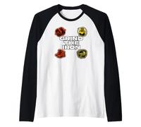 Powerlifting Gym Weightlifting Grind The Iron Maglia con Maniche Raglan