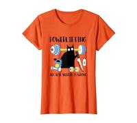 Powerlifting perché omicidio è Sbagliato Divertente Coltello Nero Maglietta, Donna, Arancio, L