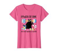 Powerlifting perché omicidio è Sbagliato Divertente Coltello Nero Maglietta, Donna, Rosa mélange, L