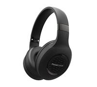 PowerLocus Cuffie Bluetooth Over Ear, cuffie wireless pieghevoli con microfono, bassi bassi profondi Hi-Fi, morbidi paraorecchie wireless e cablate per cellulare, tablet, PC (nero)