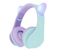 PowerLocus Cuffie Bluetooth per Bambini, P2 Cuffie Wireless Over-Ear, Cuffie Bluetooth 5.0 Pieghevoli, con Microfono, Micro SD, Cuffie Wireless e cablato, Custodia da viaggio