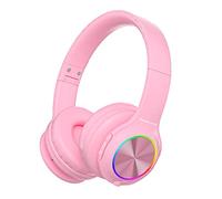 PowerLocus Cuffie Bluetooth Senza Fili per Bambini con Luci LED, HD Stereo, USB-C Ricarica Rapida, Microfono Integrato, Cuffia Pieghevole, Modalità SD e Wired per iPhone/Tablet/TV