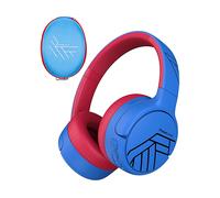 POWERLOCUS Tiger - 5.4, Cancellazione attiva del rumore, Microfono integrato CUFFIE BLUETOOTH, Blu, Rosso