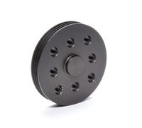 Powermaster - Pompa acqua della puleggia 3 grv 3" OD alluminio Hardcoat anodizzato per la pista del cerchio