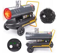 POWERMAT Riscaldatore Aria Calda Diesel 30 kW Timer Mobile 230 V Grigio