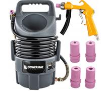 POWERMAT Set Sandblaster Ad Aria Compressa 10L Ugelli 4-7mm 1/4