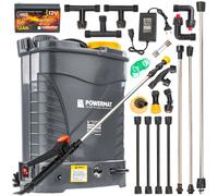POWERMAT Sprühgerät Drucksprüher Akku Rückensprüher 12V 8Ah 16L