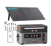 Powermax 3600PE 3600W Centrale Elettrica Portatile Con 200W Pannello | 2016Wh Solare Generatore LiFePO4 Batteria Controllo APP Portable Power Station per Campeggio Camper Casa Stazione Elettrica