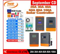 Powermr MPPT Controller caricatore solare LCD Funziona con pannello solare batteria al piombo-acido Lifepo4 12V 24V 36V 48V PWM 30A