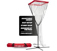 PowerNet Rete da allenamento per pallavolo, attrezzatura da allenamento portatile per setter, altezza regolabile, rete da pallavolo per interni ed esterni, per cortile o palestra, rilascio palla con