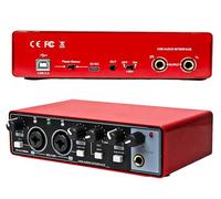 Powerpak Interfaccia audio a 2 canali AI-06 | Registrazione ad alta fedeltà a 24 bit/192 kHz, supporto alimentazione phantom 48 V | ingressi XLR/MIC/LINE | Plug and Play-Nessun driver per la