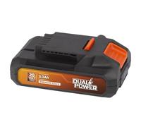 Powerplus Batteria da 20 V 3,0 Ah, per tutti i dispositivi da 20 V della gamma Dual Power, elettrodomestici e attrezzi da giardino