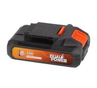 Powerplus Batteria da 20 V 3,0 Ah, per tutti i dispositivi da 20 V della gamma Dual Power, elettrodomestici e attrezzi da giardino