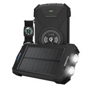 POWERplus Beluga 10000 mAh Heavy Duty Solar Powerbank, Wireless E Carica USB C