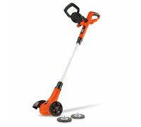 Powerplus Dual Power POWDPG8060-20V - Estirpatore di erbacce telescopico a batteria, senza batteria e caricabatterie, con spazzola in nylon e acciaio, attrezzi da giardino per la rimozione delle