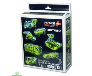 POWERplus "Junior" Butterfly Kit Educativo 6 In 1 Ibrido Solare E A Batteria