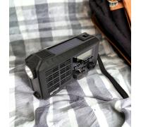 POWERplus Ox Radio AM/FM - Dynamo E Solar Powered, Caricabatterie E Torcia