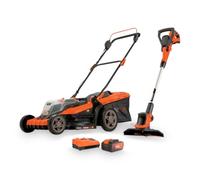 Powerplus POWDPG75621 - Tosaerba a batteria con diametro di 40 V e 420 mm e decespugliatore da 20 V e 240 mm di diametro, con batteria e caricatore inclusi