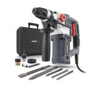 Powerplus POWE10060 drill Chiave Nero, Grigio, Rosso, Argento 850 Giri/min