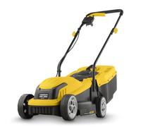 Powerplus Tosaerba elettrico POWEG62205 con motore da 1300 W e cesto di raccolta (5624), tagliaerba con altezza di taglio regolabile, larghezza di taglio 320 mm, giardino fino a 250 m², senza batteria