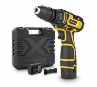 Powerplus Trapano avvitatore POWX00442-12 V, batteria inclusa 12 V, 1,5 Ah e caricatore