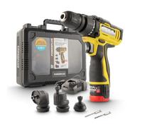 Powerplus Trapano avvitatore POWXBOX001-12V - 4 in 1 - Include batteria 12V 2.0Ah e caricatore