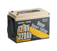 PowerQueen 12V 320Ah mini batteria LiFePO4 con Bluetooth da 2560 Wh per roulotte