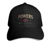 Powers Irish Whisky Logo Powers Classic T-Shirt Cappello Personalizzato Cappello Da Sole per Bambini Cappello Maschile per Uomo Donna Sano Elegante Viaggio Ragazzo Sorpresa Tranquillo Incontro