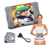 Powersell - Borsa Acqua Calda Elettrica | 500W Riscaldante con Tasche | Scaldamani, Scaldapiedi | Mantiene Calore fino a 5 Ore, Peluche, CANE E GATTO 3
