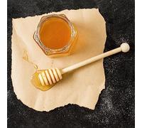 Powersell Dosamiele Cucchiaio in Legno 15,5 cm per Vaso di Miele Bastoncino Dosa Miele Cucchiaino Honey Dipper Stick Spargimiele Bomboniera per Battesimo, Matrimonio